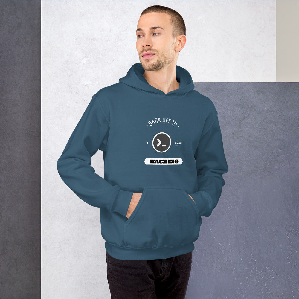 Back off I know hacking - Unisex Hoodie by DarkByteGear
