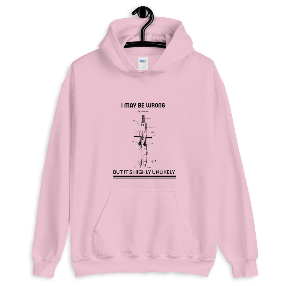 I may be wrong, but it's highly unlikely - Unisex Hoodie (black text) by DarkByteGear