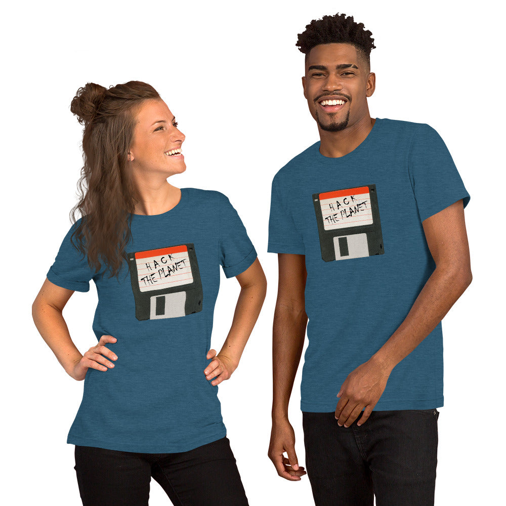 Hack the planet - Short-Sleeve Unisex T-Shirt by DarkByteGear