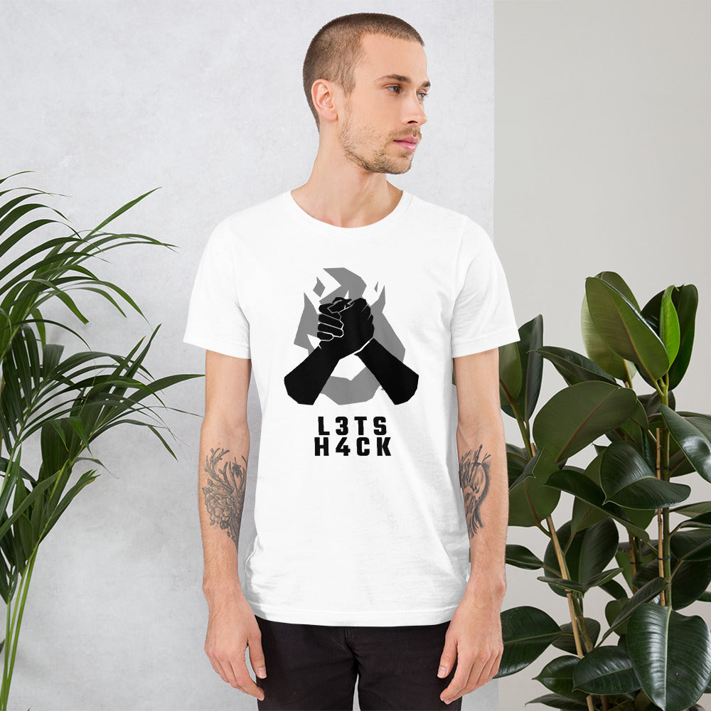 L3ts H4ck - Short-Sleeve Unisex T-Shirt by DarkByteGear