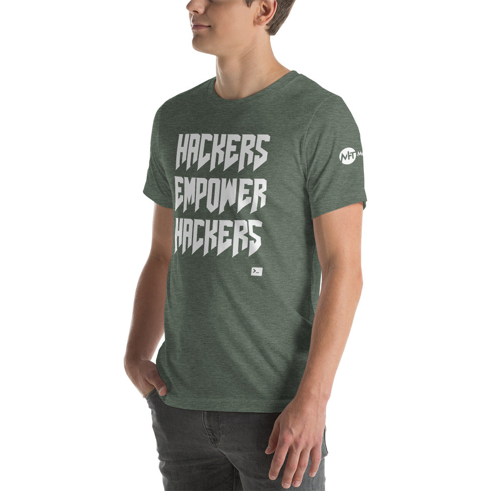 Hackers empower hackers - Short-Sleeve Unisex T-Shirt by DarkByteGear