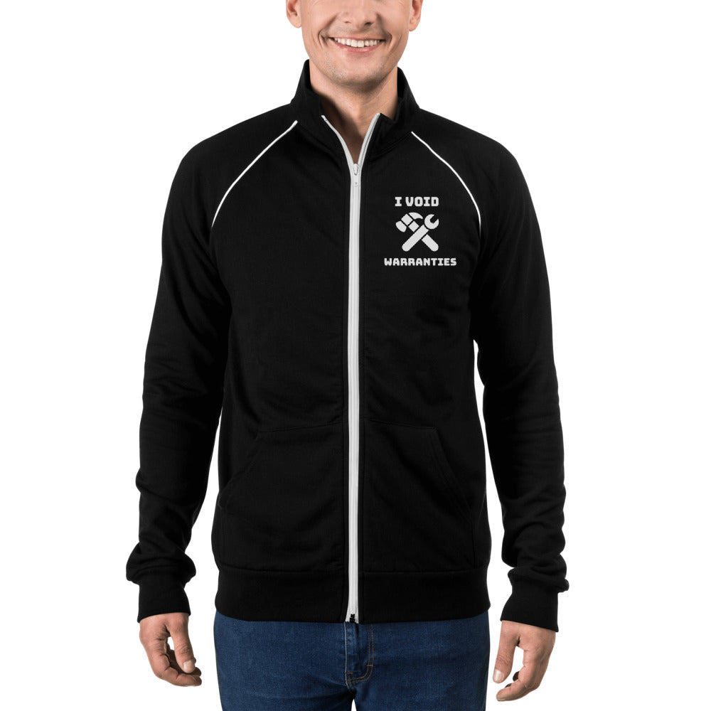 I void warranties - Piped Fleece Jacket by DarkByteGear