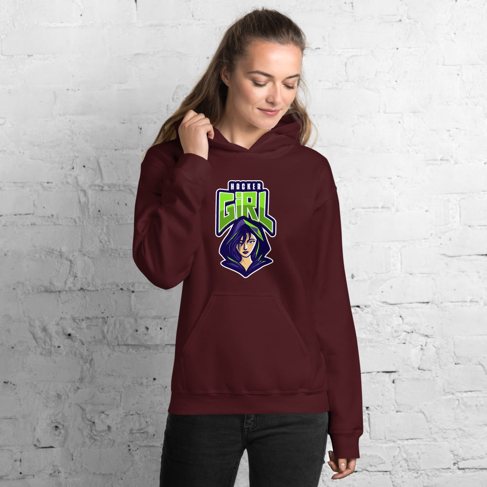 Hackergirl v.1 - Unisex Hoodie by DarkByteGear