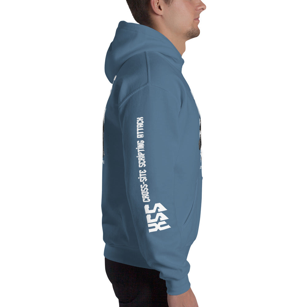 XSS cross-site scripting attack - Unisex Hoodie by DarkByteGear