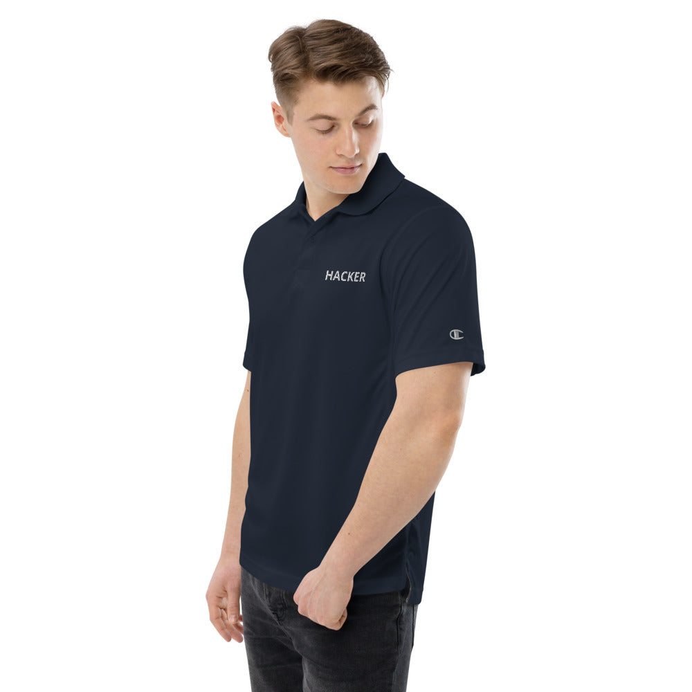 Hacker - Men's Champion performance polo by DarkByteGear