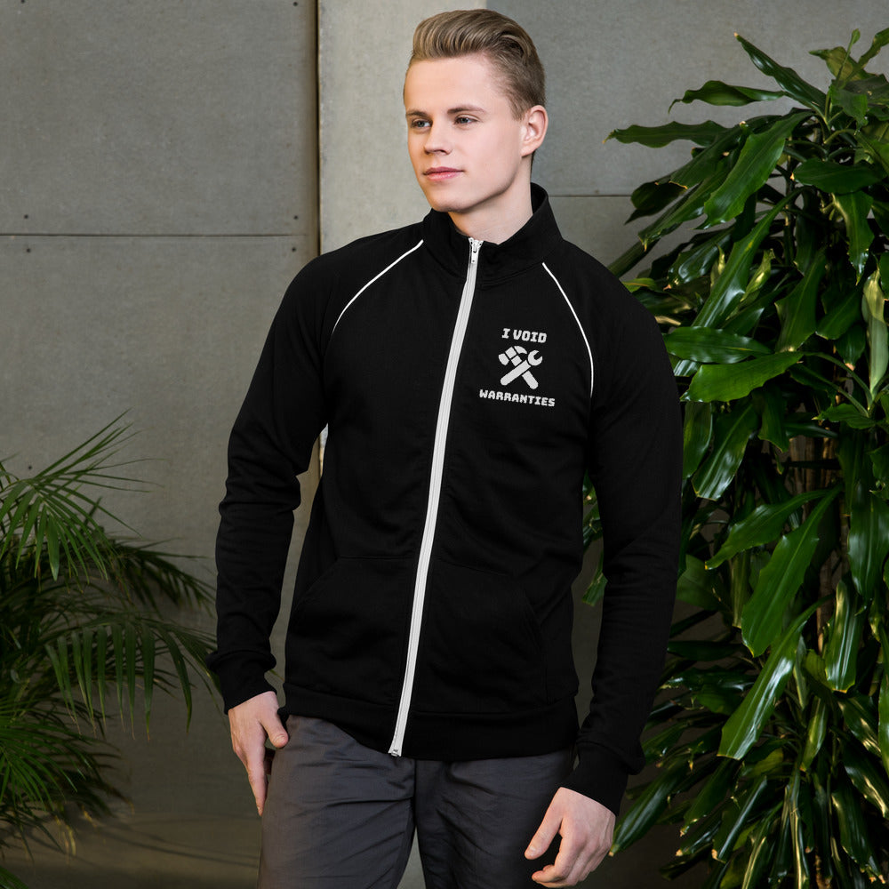 I void warranties - Piped Fleece Jacket by DarkByteGear