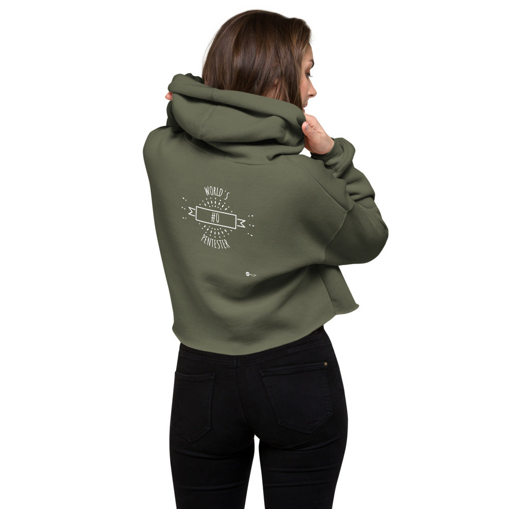 World's #0 Pentester- Crop Hoodie by DarkByteGear