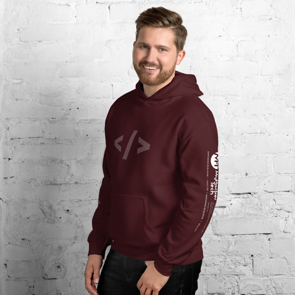 Culture of code in ASCII characters - Unisex Hoodie by DarkByteGear