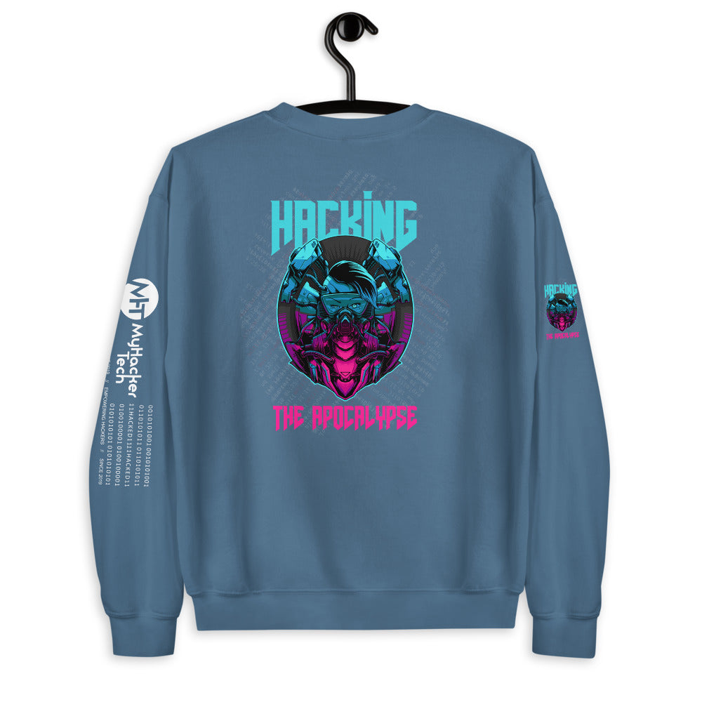 Hacking the apocalypse v2 - Unisex Sweatshirt by DarkByteGear