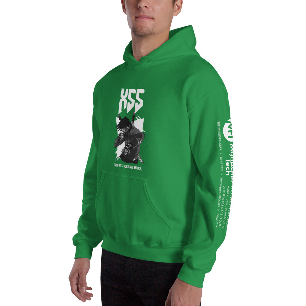 XSS cross-site scripting attack - Unisex Hoodie by DarkByteGear