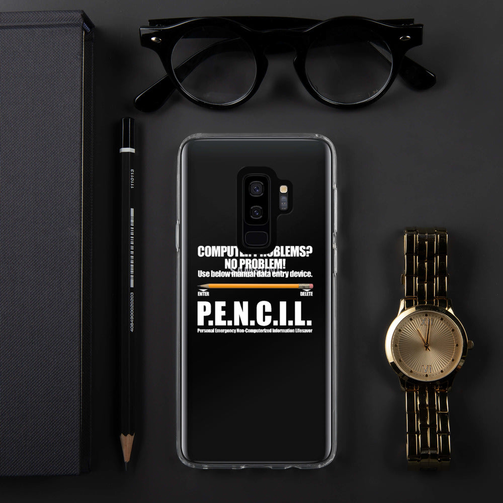 P.E.N.C.I.L. - Samsung Case (white text) by DarkByteGear
