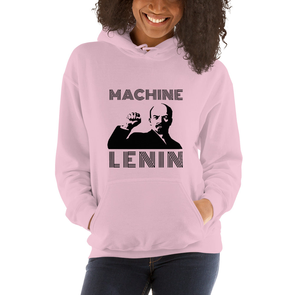 Machine Lenin - Unisex Hoodie (black text) by DarkByteGear