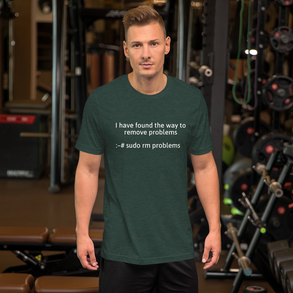 I have found the way to remove problems - Short-Sleeve Unisex T-Shirt (White text) by DarkByteGear