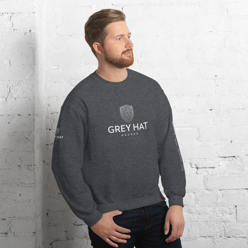 Grey Hat Hacker - Unisex Sweatshirt by DarkByteGear