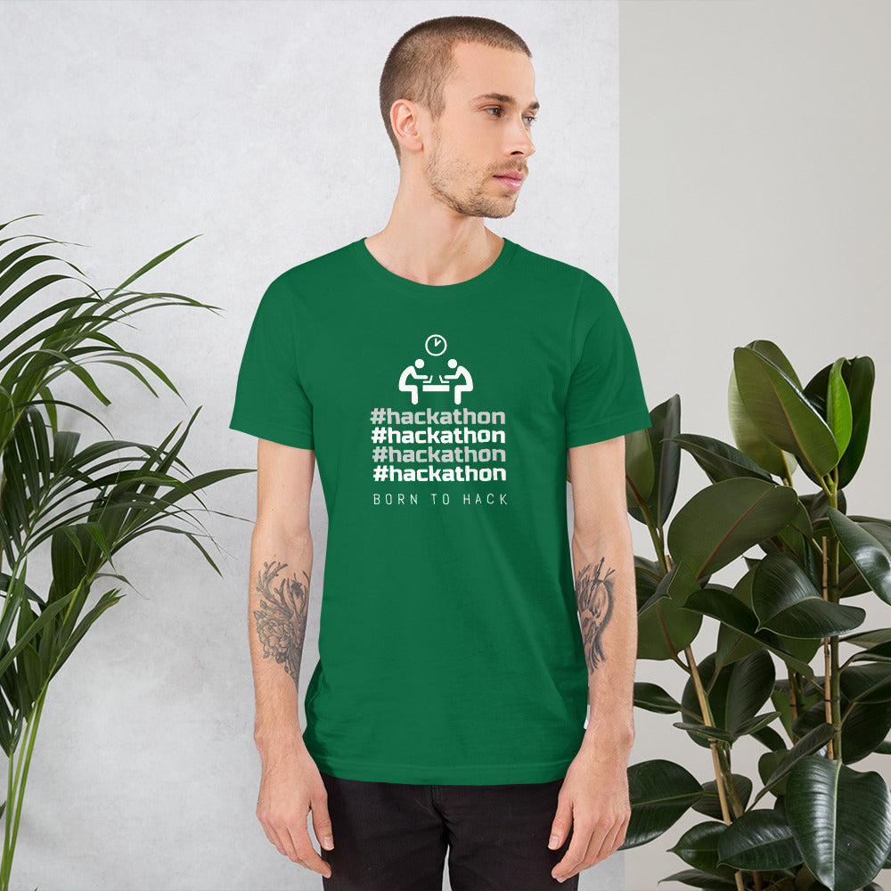 #hackathon - Short-Sleeve Unisex T-Shirt by DarkByteGear