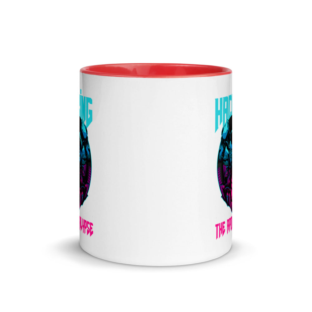 Hacking the apocalypse - Mug with Color Inside by DarkByteGear