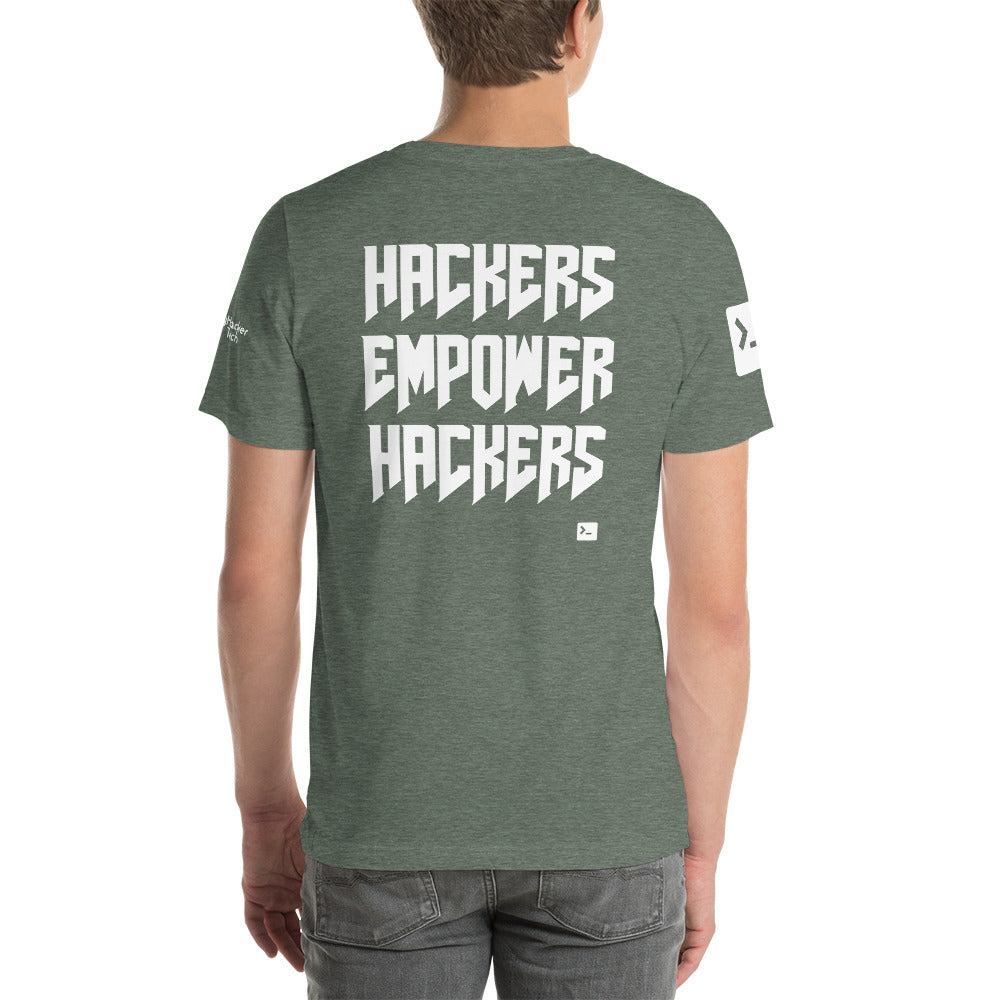 Hackers empower hackers - Short-Sleeve Unisex T-Shirt by DarkByteGear