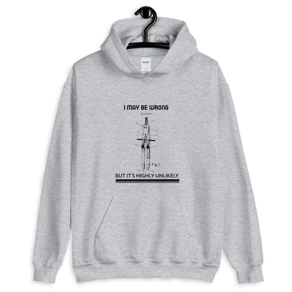 I may be wrong, but it's highly unlikely - Unisex Hoodie (black text) by DarkByteGear