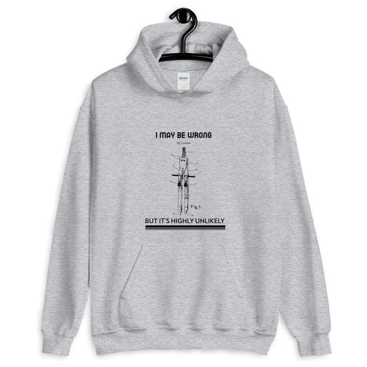 I may be wrong, but it's highly unlikely - Unisex Hoodie (black text) by DarkByteGear