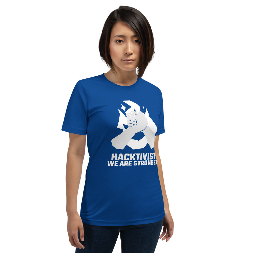 Hacktivist - Short-Sleeve Unisex T-Shirt (white text) by DarkByteGear