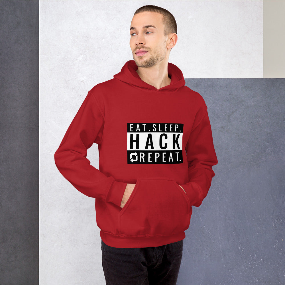 Eat Sleep Hack Repeat - Unisex Hoodie by DarkByteGear