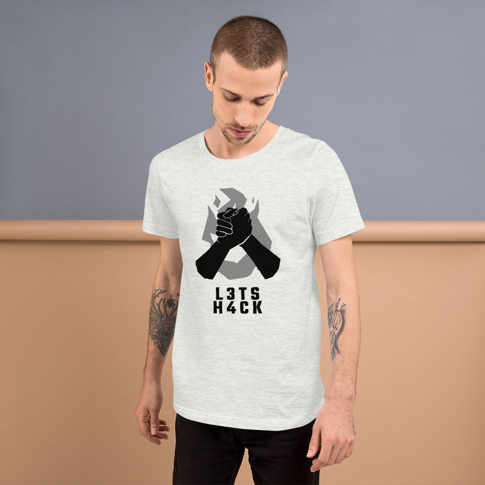 L3ts H4ck - Short-Sleeve Unisex T-Shirt by DarkByteGear