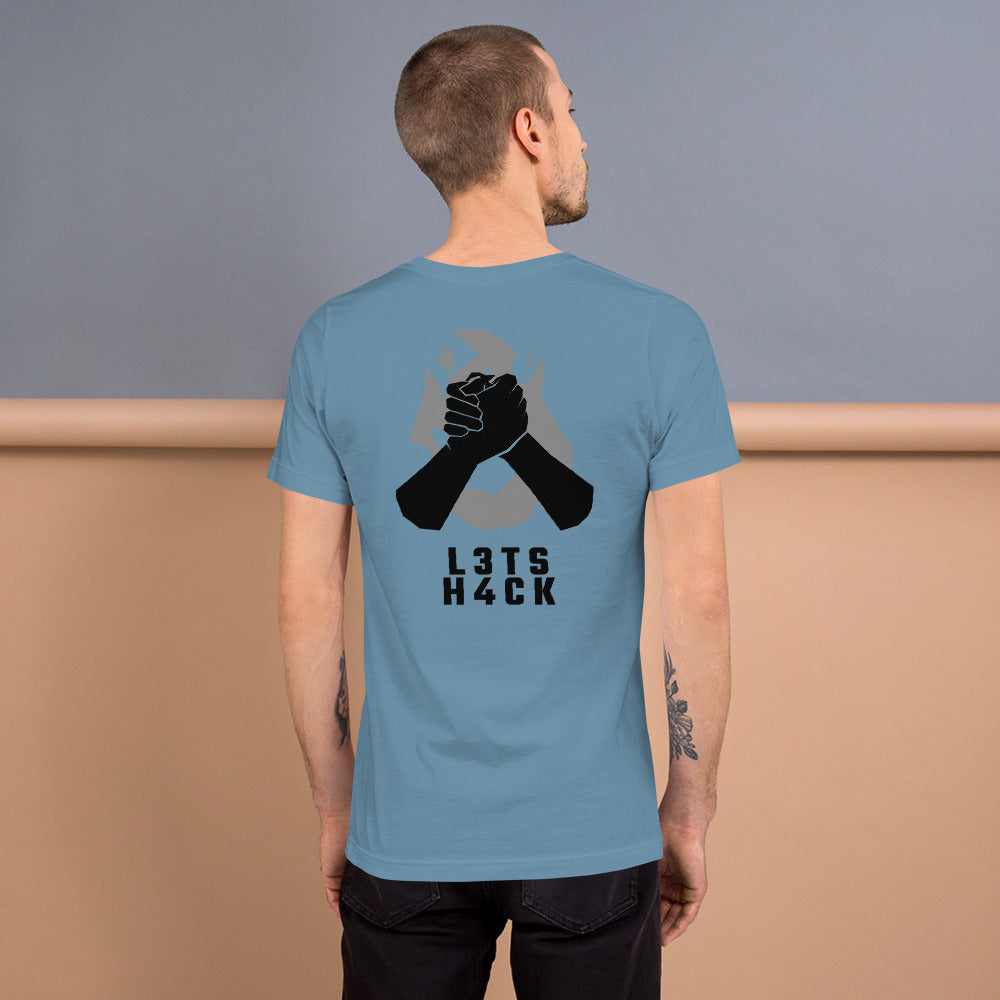 L3ts H4ck - Short-Sleeve Unisex T-Shirt by DarkByteGear