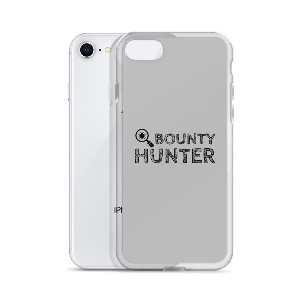 Bug bounty hunter - iPhone Case (black text) by DarkByteGear