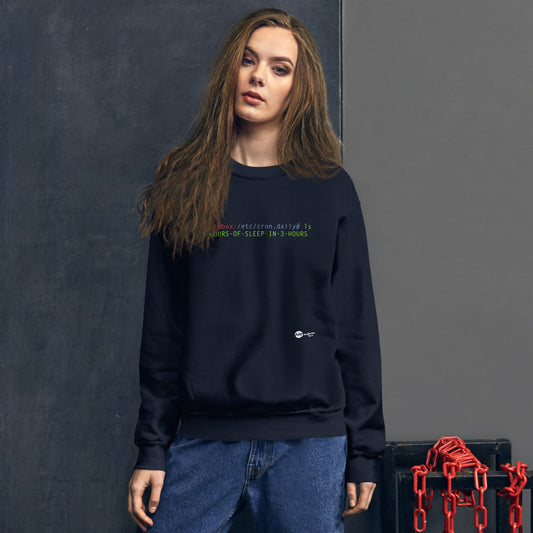 8 hours of sleep in 3 hours - Unisex Sweatshirt by DarkByteGear