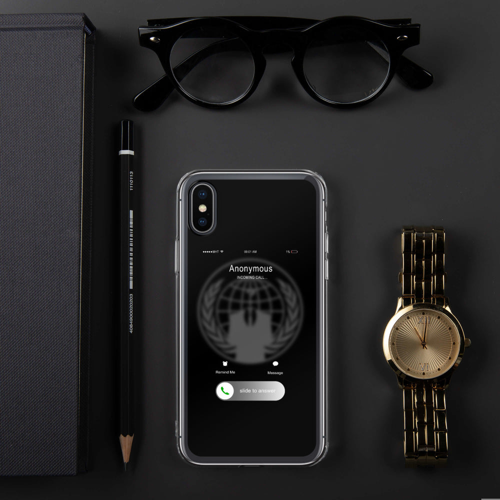 Anonymous incoming call - iPhone Case by DarkByteGear