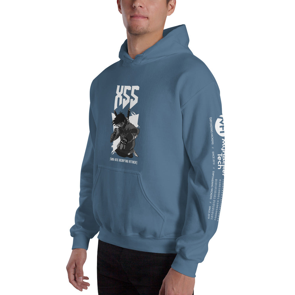 XSS cross-site scripting attack - Unisex Hoodie by DarkByteGear