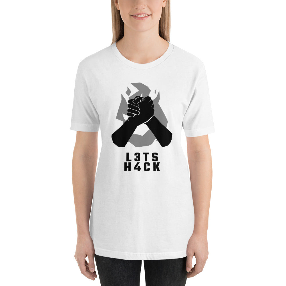 L3ts H4ck - Short-Sleeve Unisex T-Shirt by DarkByteGear