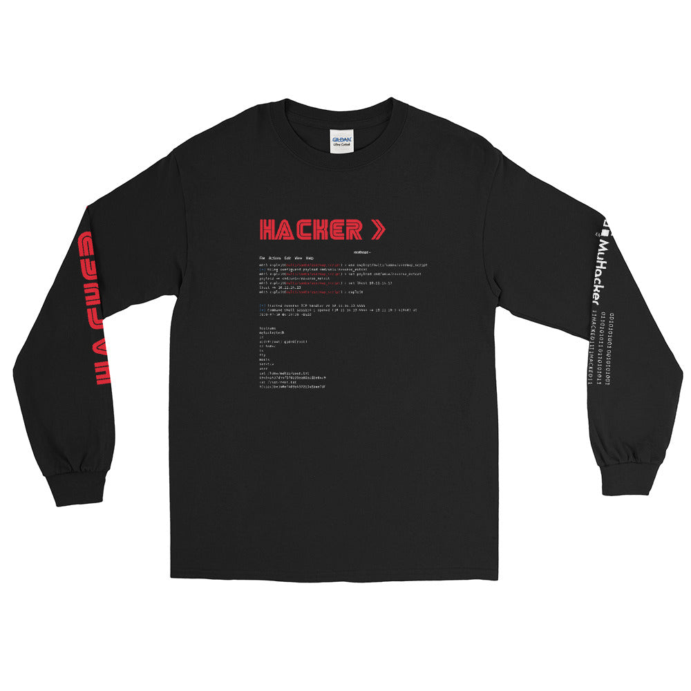 Hacker v3 - Men’s Long Sleeve Shirt by DarkByteGear
