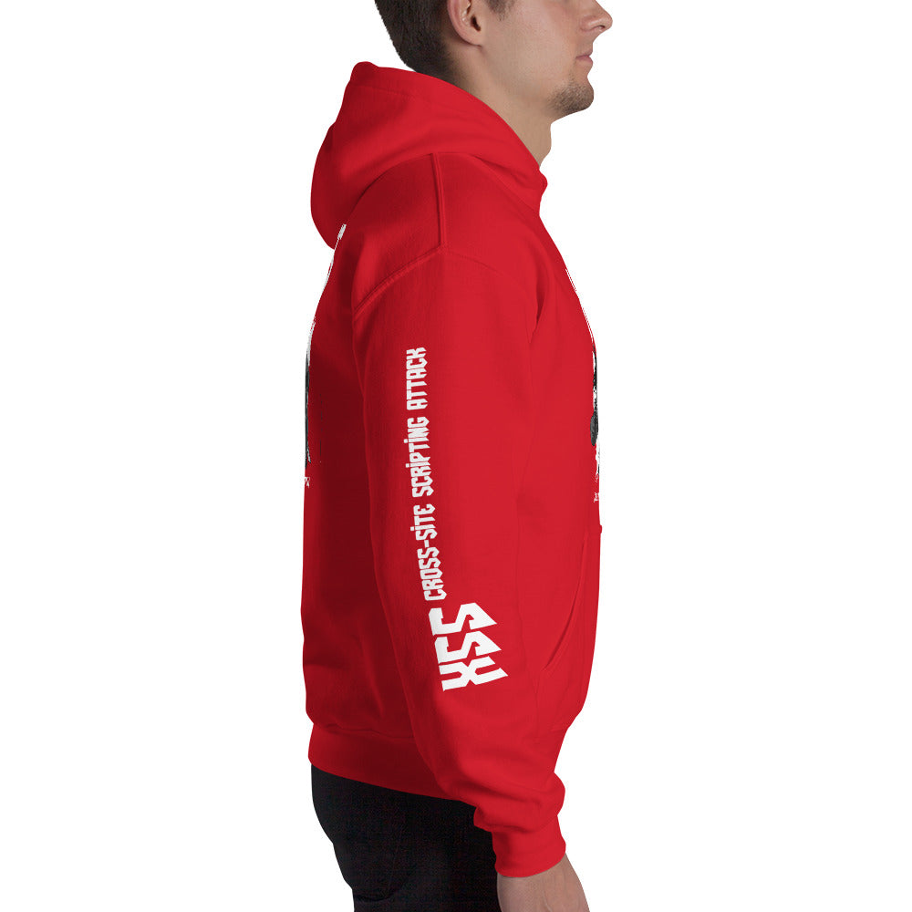 XSS cross-site scripting attack - Unisex Hoodie by DarkByteGear