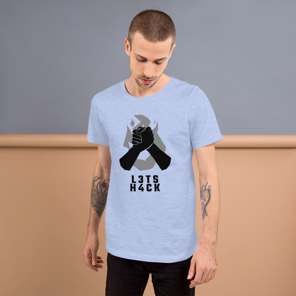 L3ts H4ck - Short-Sleeve Unisex T-Shirt by DarkByteGear