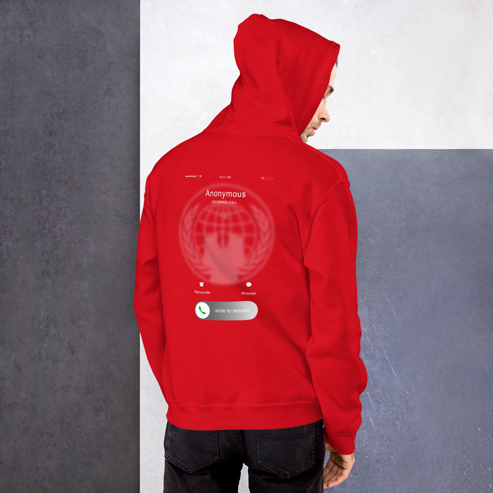 Anonymous incoming call - Unisex Hoodie by DarkByteGear