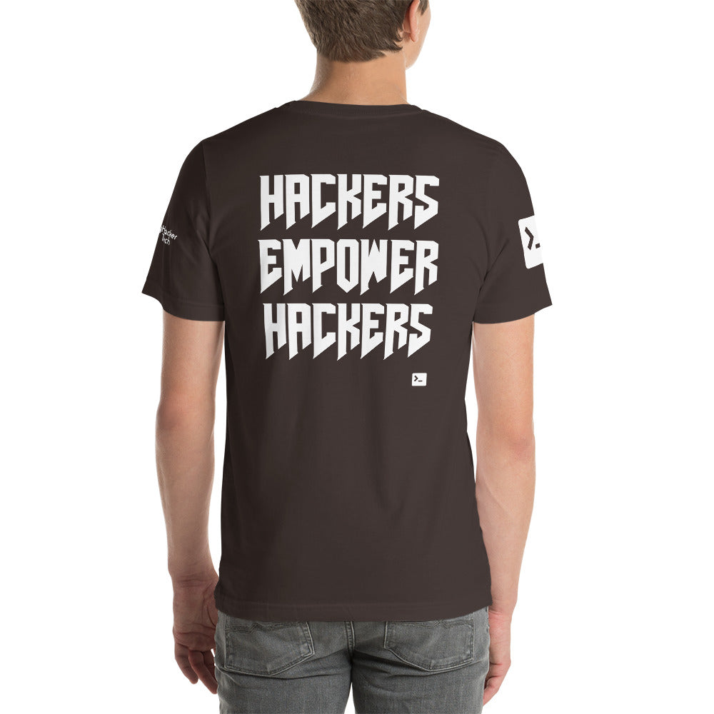 Hackers empower hackers - Short-Sleeve Unisex T-Shirt by DarkByteGear