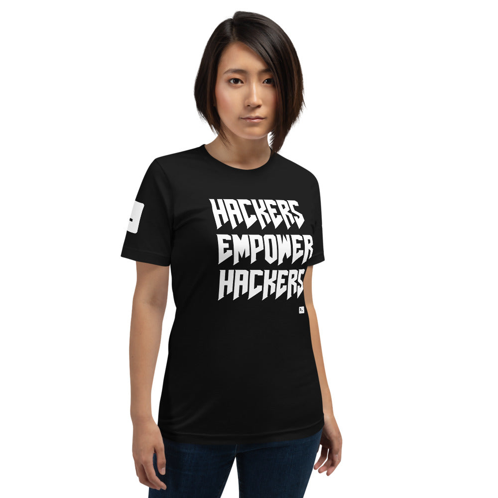Hackers empower hackers - Short-Sleeve Unisex T-Shirt by DarkByteGear