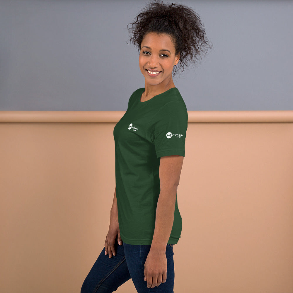 Linux Tweaks - world not found - Short-Sleeve Unisex T-Shirt (with all sides designs) by DarkByteGear