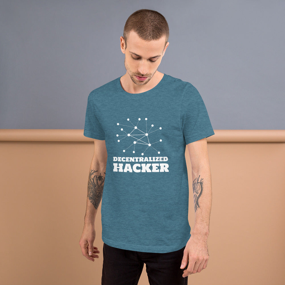 Decentralized Hacker - Short-Sleeve Unisex T-Shirt by DarkByteGear
