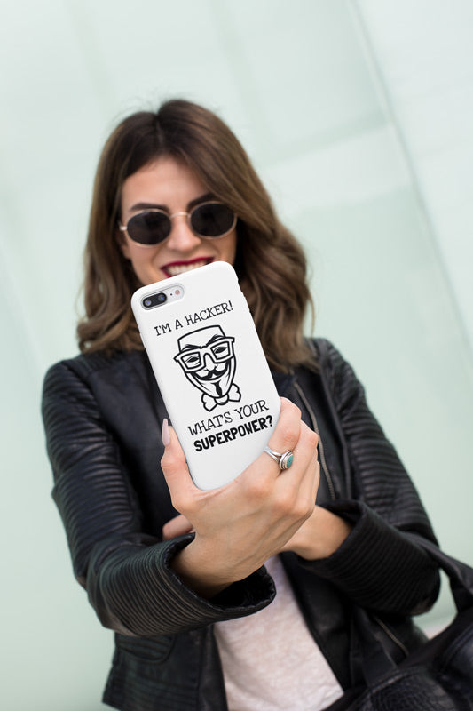 I'm a hacker! What's your superpower? - iPhone Case by DarkByteGear