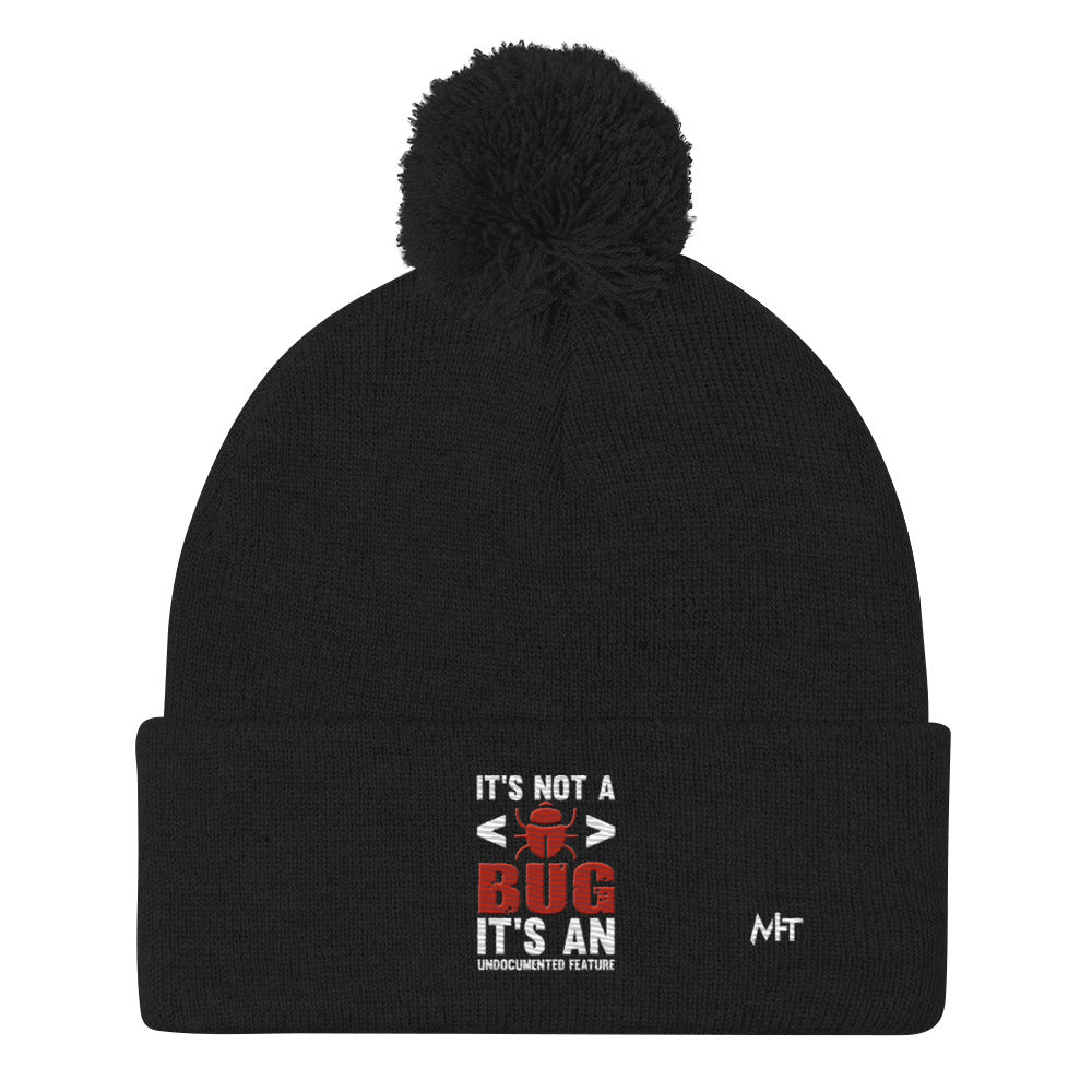 It's not a Bug; it's an Undocumented Feature - Pom-Pom Beanie by DarkByteGear