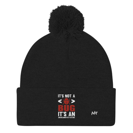 It's not a Bug; it's an Undocumented Feature - Pom-Pom Beanie by DarkByteGear