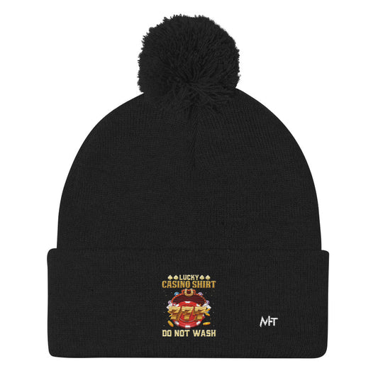 Lucky Casino Shirt Do Not Wash - Pom-Pom Beanie by DarkByteGear