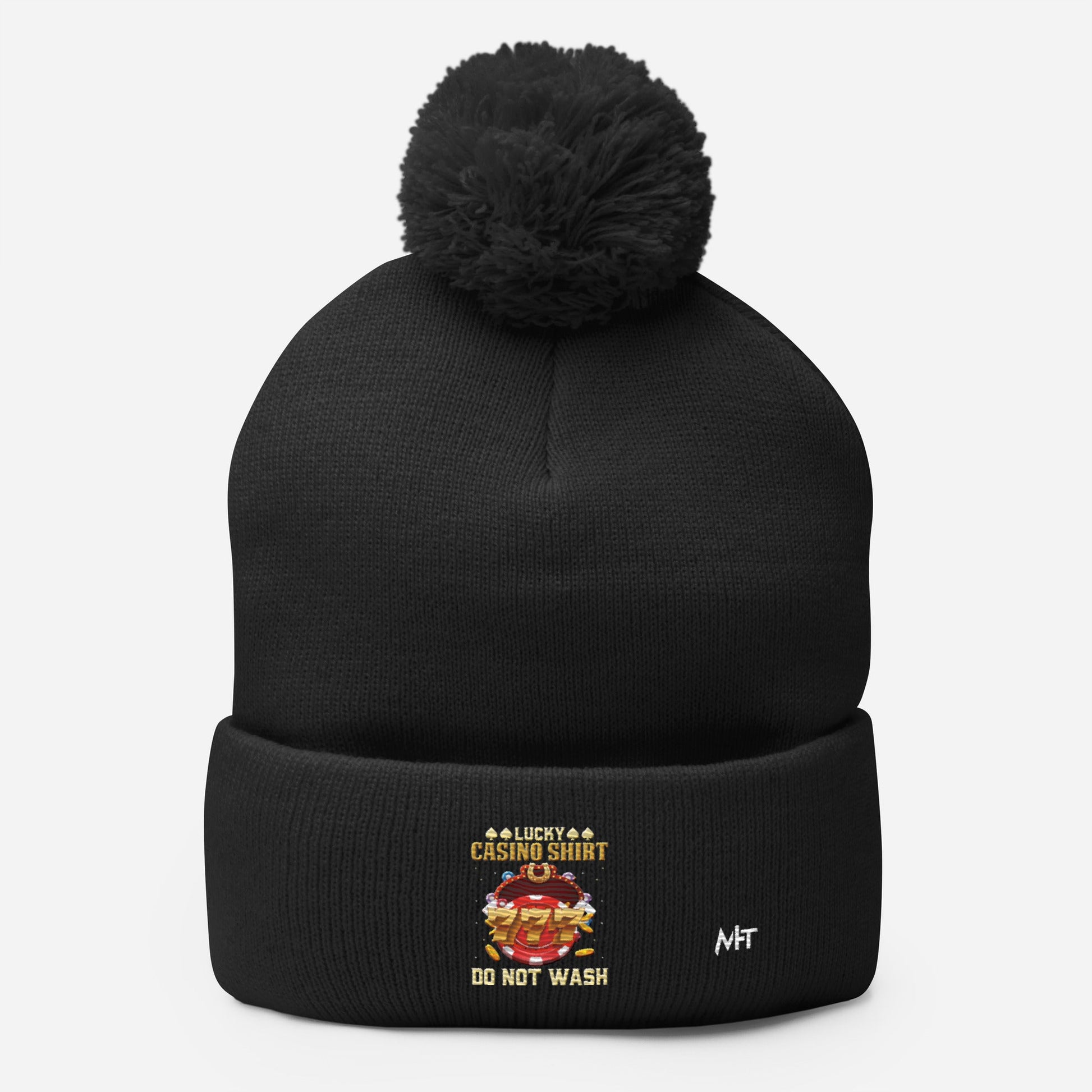 Lucky Casino Shirt Do Not Wash - Pom-Pom Beanie by DarkByteGear