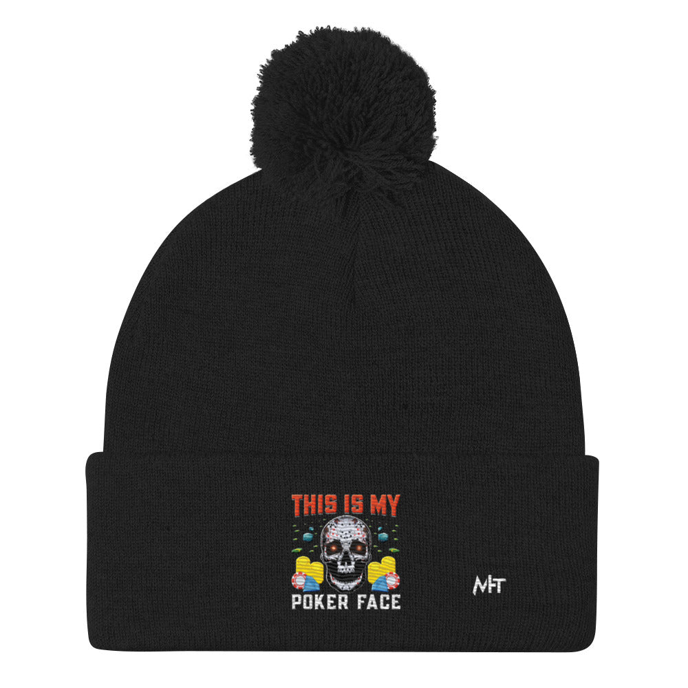 This is My Poker Face - Pom-Pom Beanie by DarkByteGear