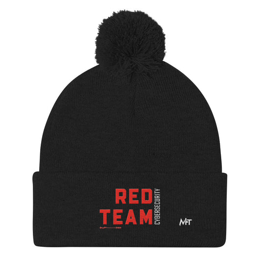 Cyber Security Red Team V8 - Pom-Pom Beanie by DarkByteGear