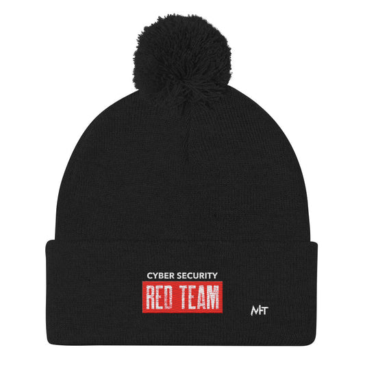 Cyber Security Red Team V1 - Pom-Pom Beanie by DarkByteGear