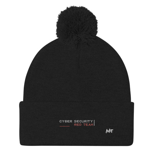 Cyber Security Red Team V2 - Pom-Pom Beanie by DarkByteGear
