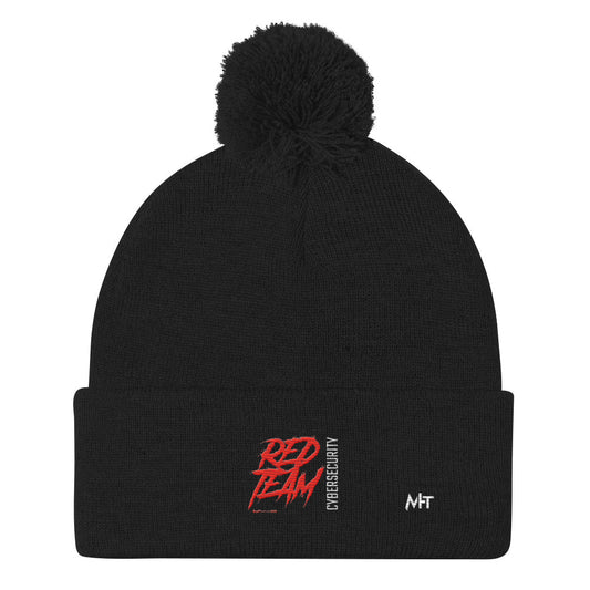 Cyber Security Red Team V6 - Pom-Pom Beanie by DarkByteGear